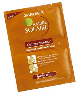 Lingette autobronzante de Garnier Ambre Solaire