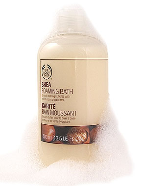 Bain moussant au karité de The body shop