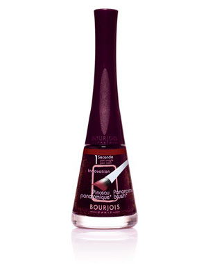 Vernis "1 seconde" prune stellaire de Bourjois