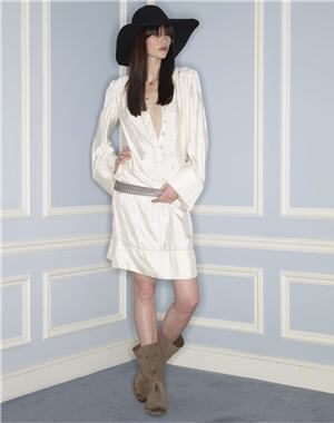 Robe blanc zadig et voltaire