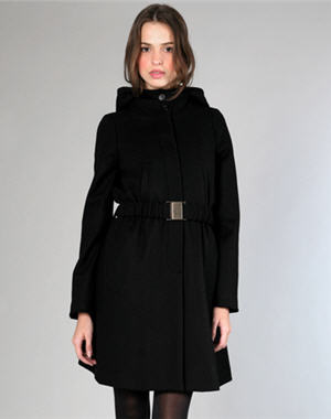 10 manteaux tendance : manteau droit ceinturé de Diab'less