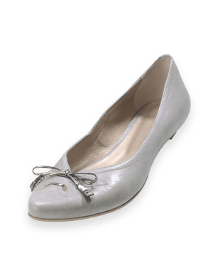 20 jolies ballerines : Ballerines en cuir gris perle de Salamander